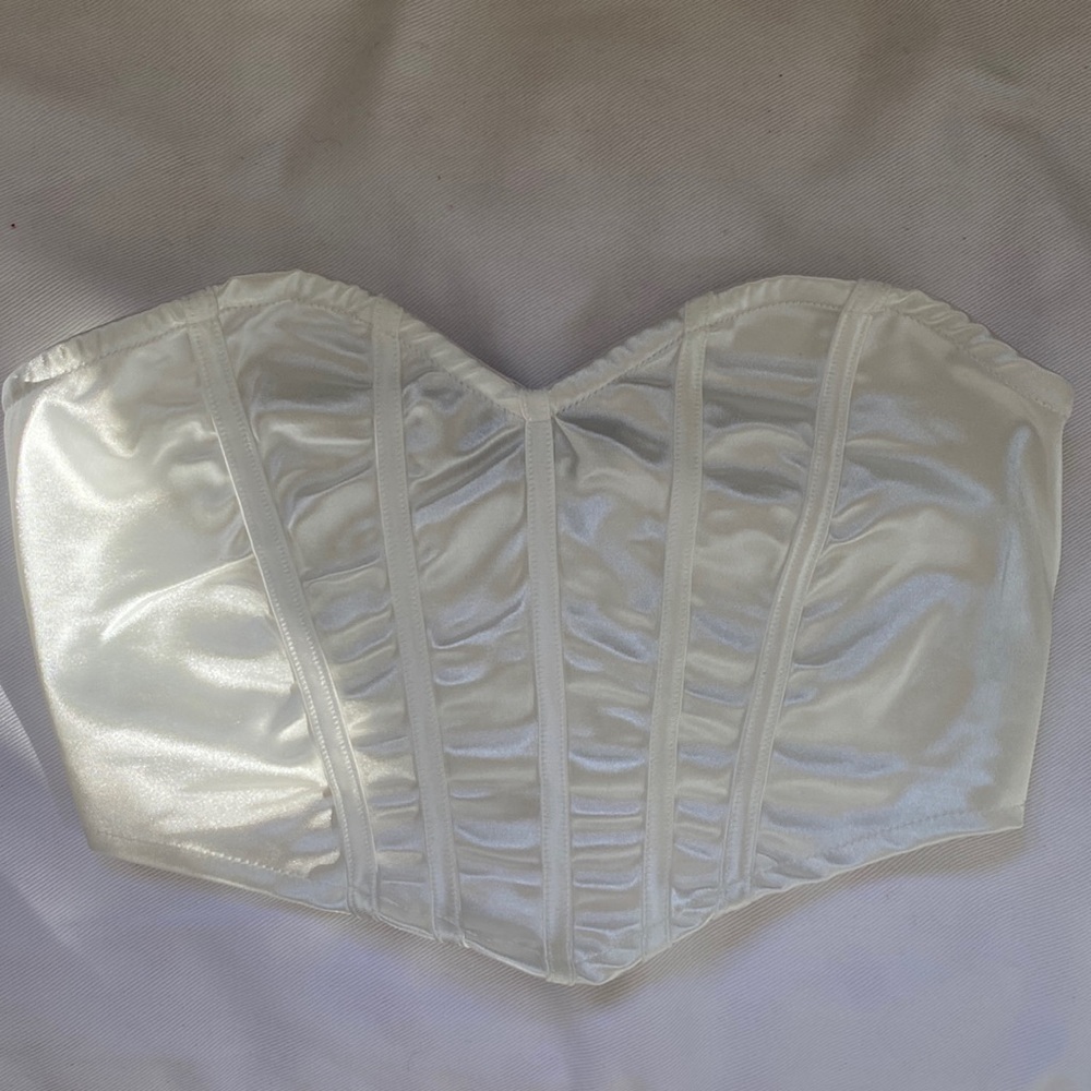 plt white corset top
